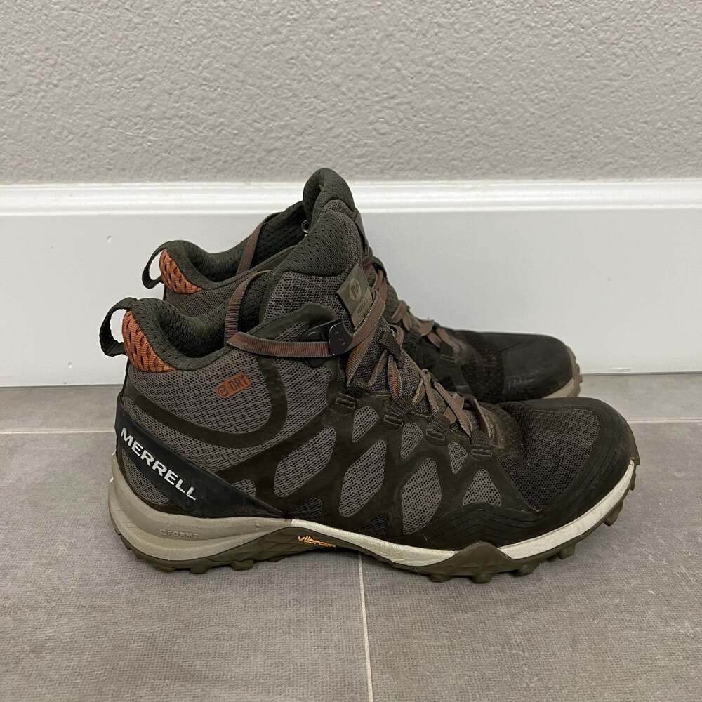 Merrell Siren 3 Mid Womens Size 6 Green Waterproof Hiking Boots Shoes J52900